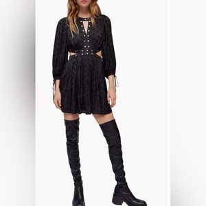 MAJE Risoa Cut-Out Mini Dress
In: Black